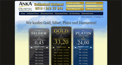 Desktop Screenshot of anka-gold.de