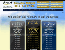 Tablet Screenshot of anka-gold.de